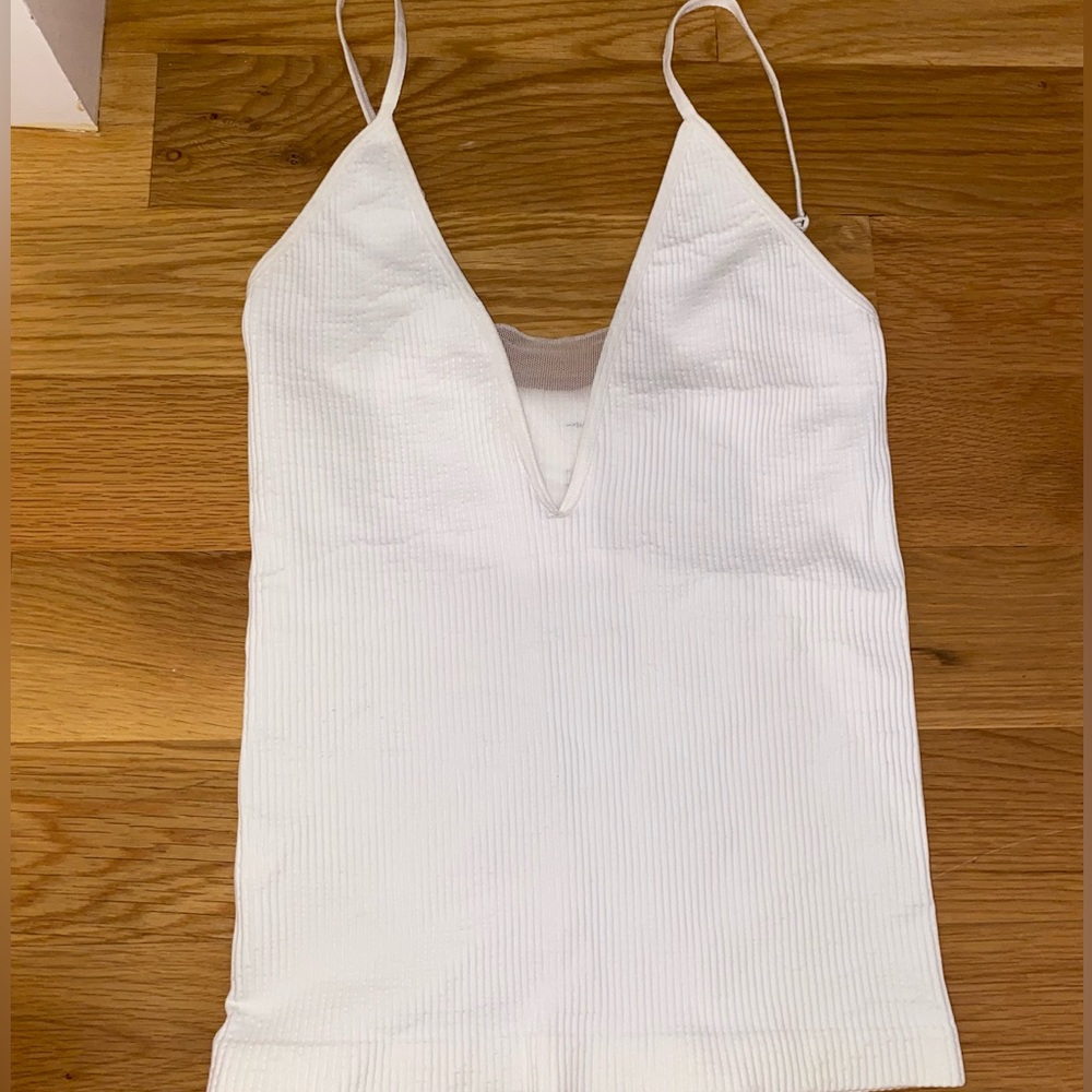 Free people intimately white v-tank XS/S